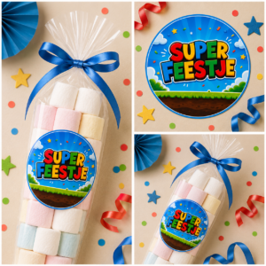 Super feestje Sluitstickers
