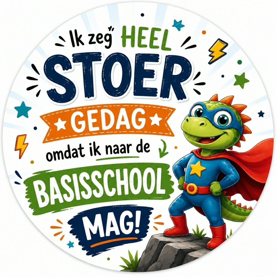 Stoer gedag Sluitstickers - Afbeelding 2