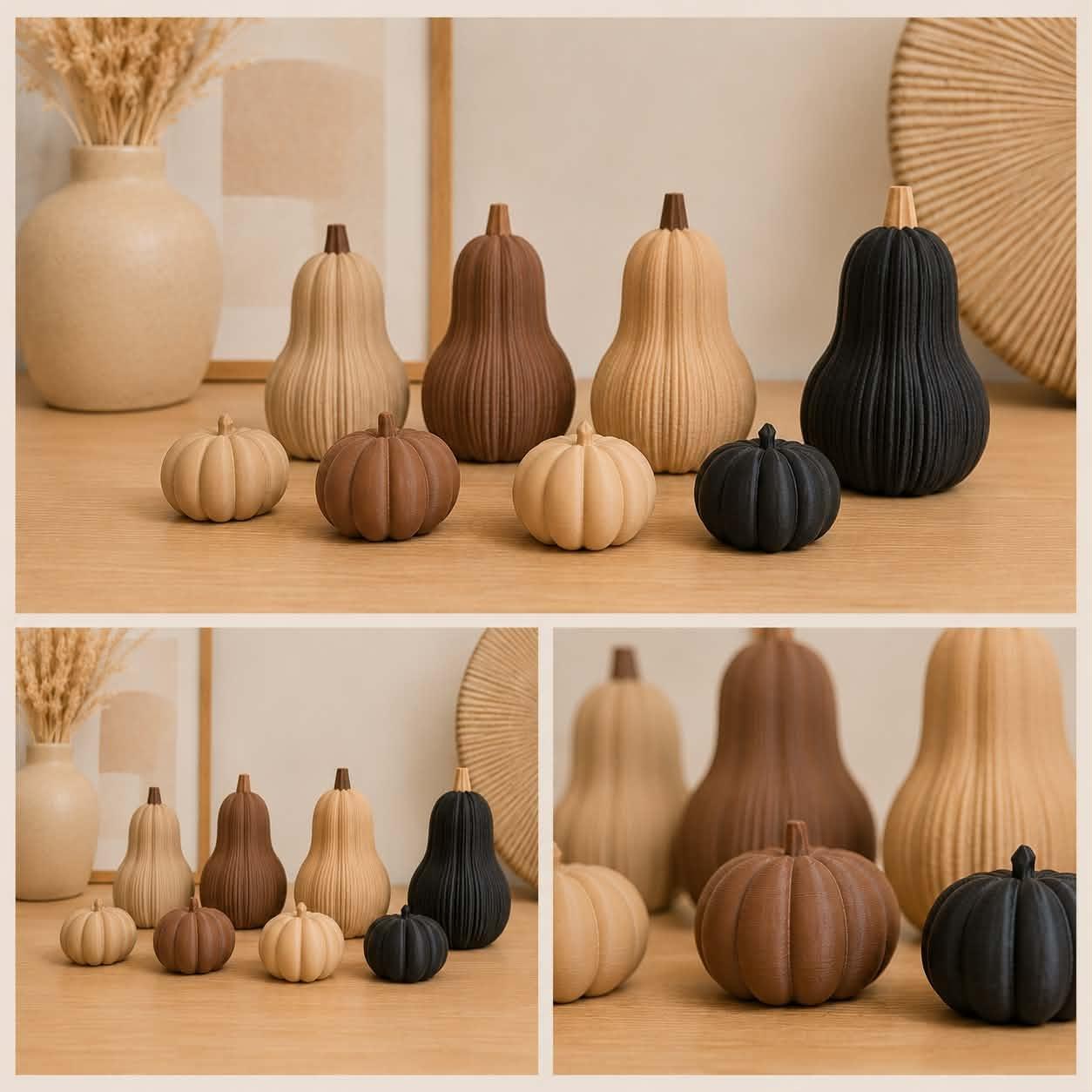 Herfst Pompoenen set van 2